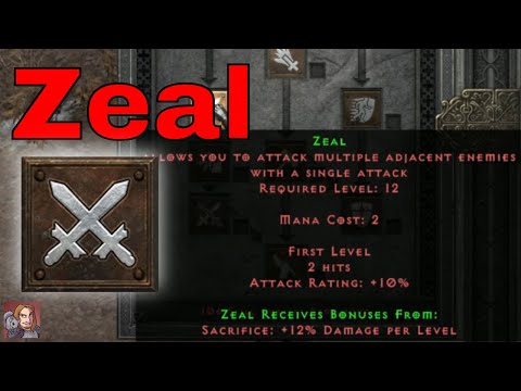 D2R Skills & Abilities - Zeal, Combat Skills (Paladin)