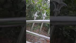 thi công cổng nhôm inox cho khách tại Tân An