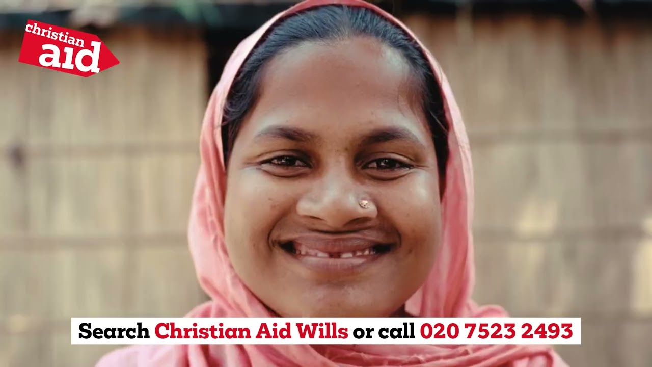 Make your lasting act of faith today - add Christian Aid into your Will - 60 second