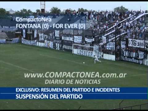 Argentino B: Fontana - For Ever (0-0). Resumen del partido e incidentes