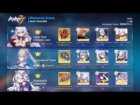 [HI3 SEA] Exalted MA - Heimdall (SSS) 47936/39946 - LV(SS0), SIm(S0+1), HTR(SS0)