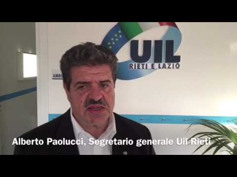 Inaugurazione centro integrato Uil. Alberto Paolucci, Segretario generale Uil Rieti