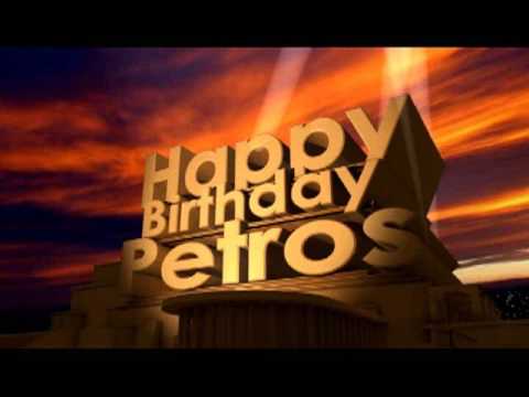 Happy Birthday Petros