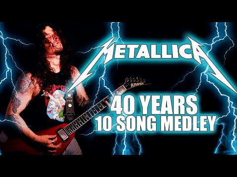 METALLICA 10 songs Medley in D TUNING!!!