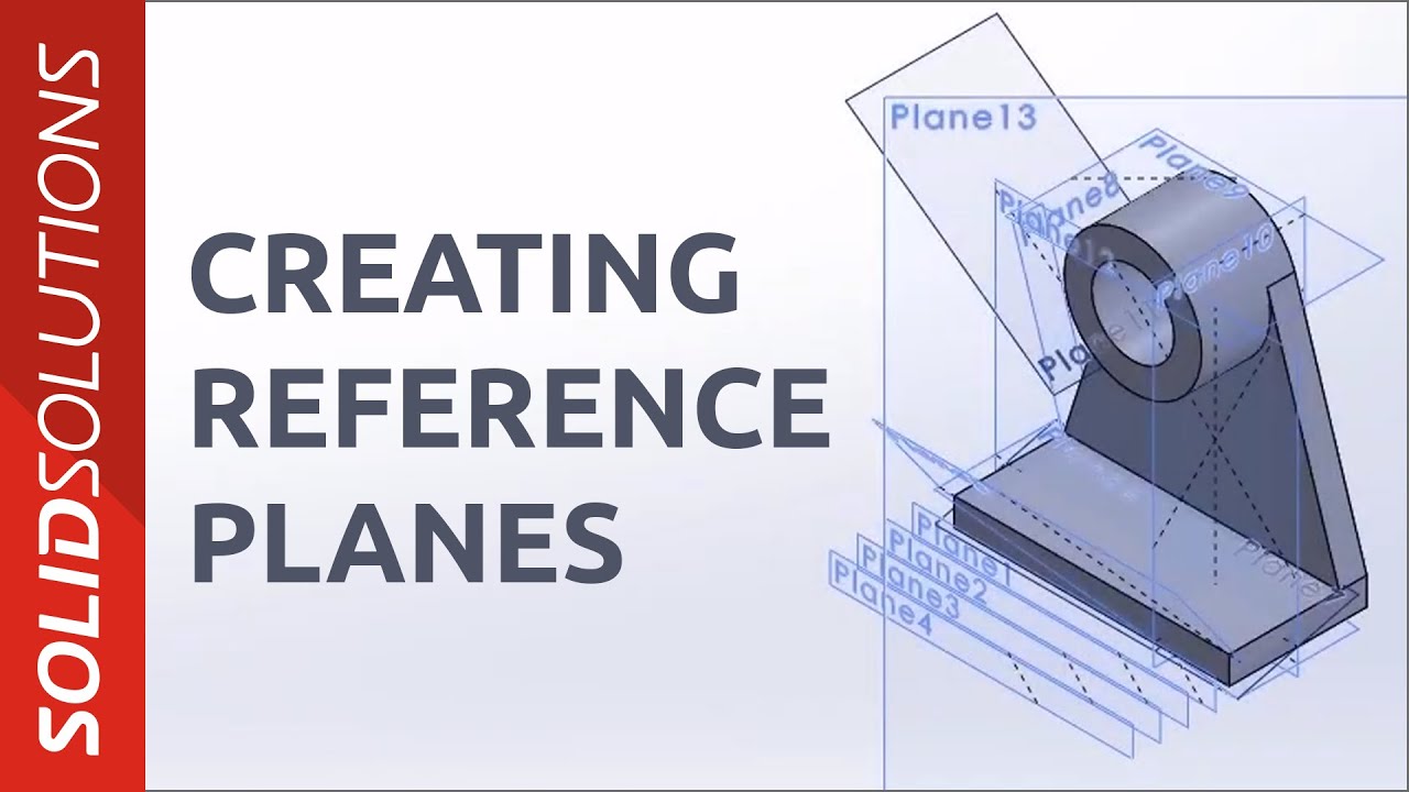 How to create reference planes in SOLIDWORKS  | Beginner SOLIDWORKS Tutorial