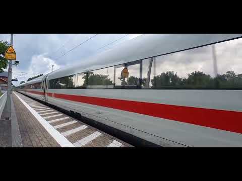 Durchfahrt ICE-1 Nürnberg in Burgkemnitz in Richtung Berlin