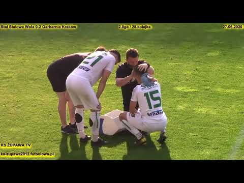 Skrót meczu: Stal Stalowa Wola - Garbarnia Kraków / 2.liga, 28.kolejka (27.06.2020) PCPN