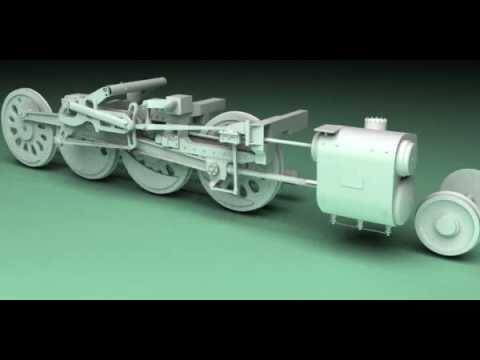 Big boy 4014 Steam engine animation