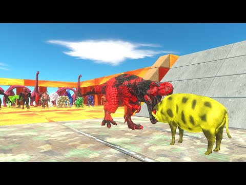 Run get a eat Green Pig - Animal Revolt Battle Simulator