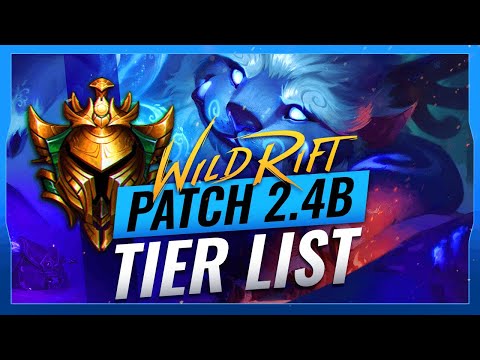 BEST Champions TIER List (Low Elo) - Patch 2.4B - Wild Rift (LoL Mobile)