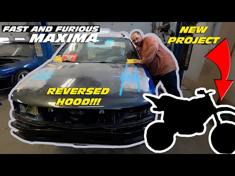 REVERSE OPENING HOOD ON THE MAXIMA + NEW PROJECT - FAST AND FURIOUS MAXIMA BUILD Ep.05,5