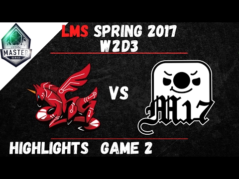 AHQ vs M17 Highlights Game 2 LMS Spring W2D3 2017 AHQ e-Sports vs Machi Esports