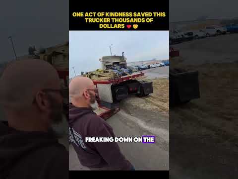 Trucker got stuck… then THIS saved him 😳