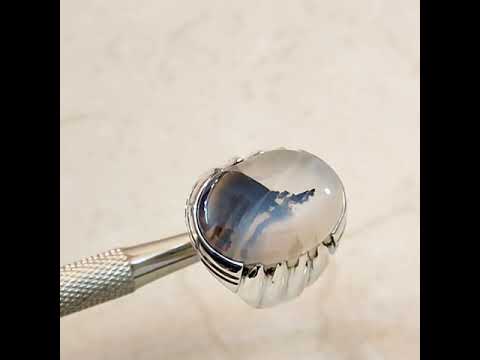 Beautiful Shajri Aqeeq From Yemen with Handmade Luxury Rings(2)