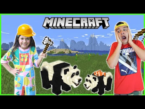 WE FOUND A HOUSE FOR THE PANDAS IN MINECRAFT!!!