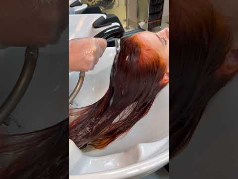 Copper hair transformation 🍊 #copperhair #shorts