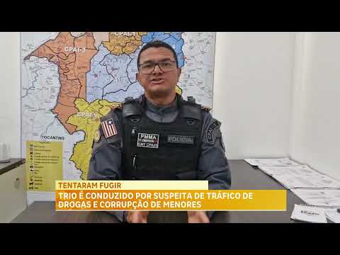 Três homens são presos por suspeita de tráfico de drogas, em São Pedro da Água Branca