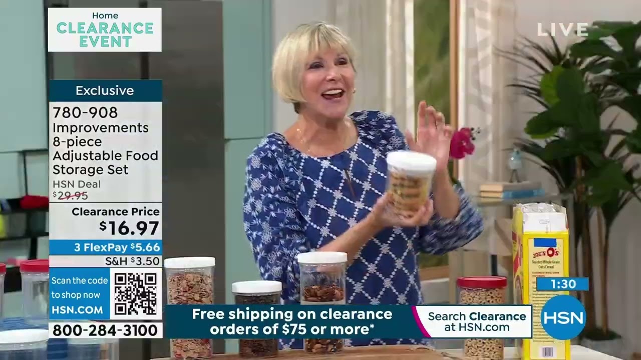 Improvements 8piece Adjustable Food Storage Set