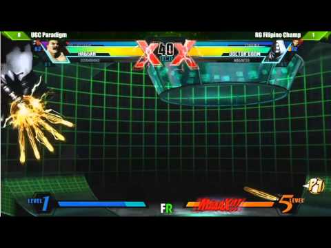 UMVC3 TOP 8 FINAL ROUND 17 [UGC Paradigm vs RG Filipino Champ]