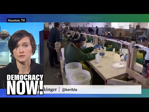 囚人は時給62セントで手の消毒液を作っている (Prisoners are making hand sanitizer for 62 cents an hour)