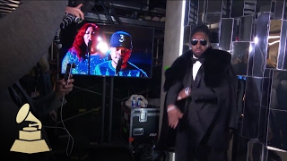 Jason Derullo & Halsey | Backstage | 59th GRAMMYs