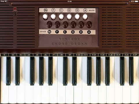 Chord Organ, Demo and Tutorial with Audiobus for iPad  Very Nostalgic