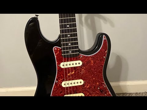 Samick Strat-Style electric guitar 1995 - black image 21