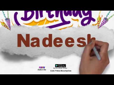 Happy Birthday Nadeesh