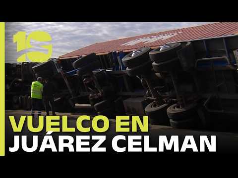 Otro camión volcócado en Variante Juárez Celman: corte de tránsito por derrame de combustible