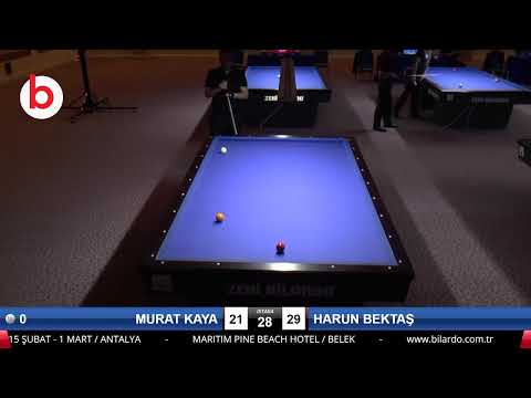 MURAT KAYA & HARUN BEKTAŞ Bilardo Maçı - 2020 TK 1.ETAP ANTALYA-2.TUR