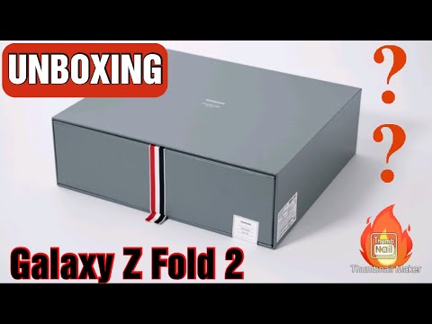 Galaxy Z Fold 2 Thom Browne Edition unboxing : Truly a fashion statement🔥🔥🔥🔥