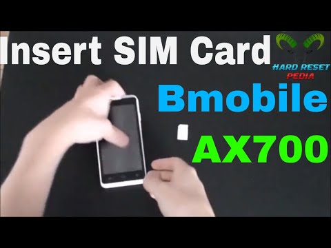 Bmobile AX700 Insert The SIM Card