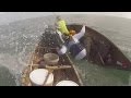 Shark versus canoe fisherman!!!!