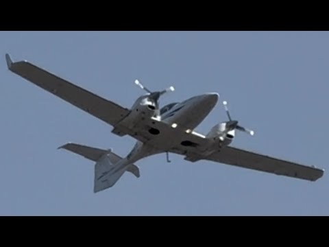 Utah State University Diamond DA-42 Twin Star Takeoff From Idaho Falls [N459TS]