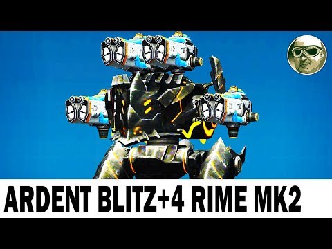 ARDENT BLITZ & 4 RIME MK2 + PILOT CLIVE VICIOUS WAR ROBOTS MAX GAMEPLAY
