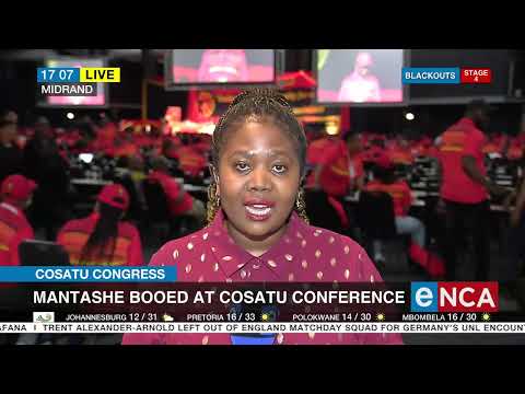 Mantashe booed at Cosatu Congress