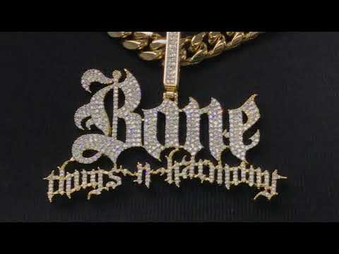 Bone Thugs n Harmony Pendant & Gold Cuban Chain | Official Layzie Gear