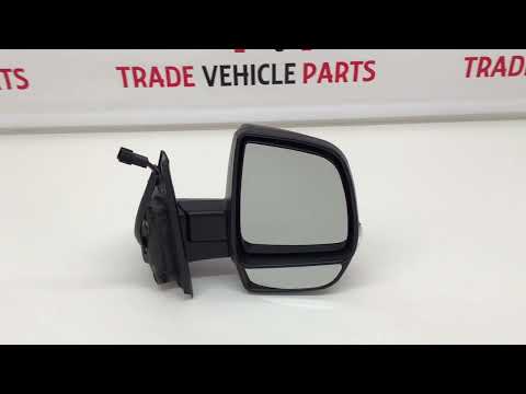 Fits Fiat Doblo 2010-2015 Door Wing Mirror Electric Heated Temp.S Black W/Ind Twin Glass Driver Side video