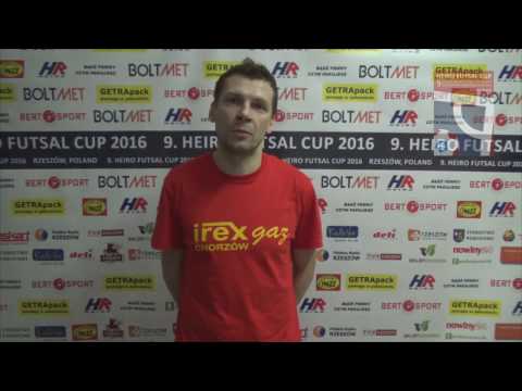 9. HFC 2016 - Wywiad z Piotr Lokwenc (Irex Gaz Chorzów) po meczu 1/8 finału