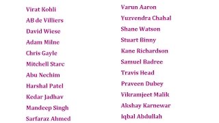 IPL 9 2016 All Team Squad Players List (Final Confirmed)