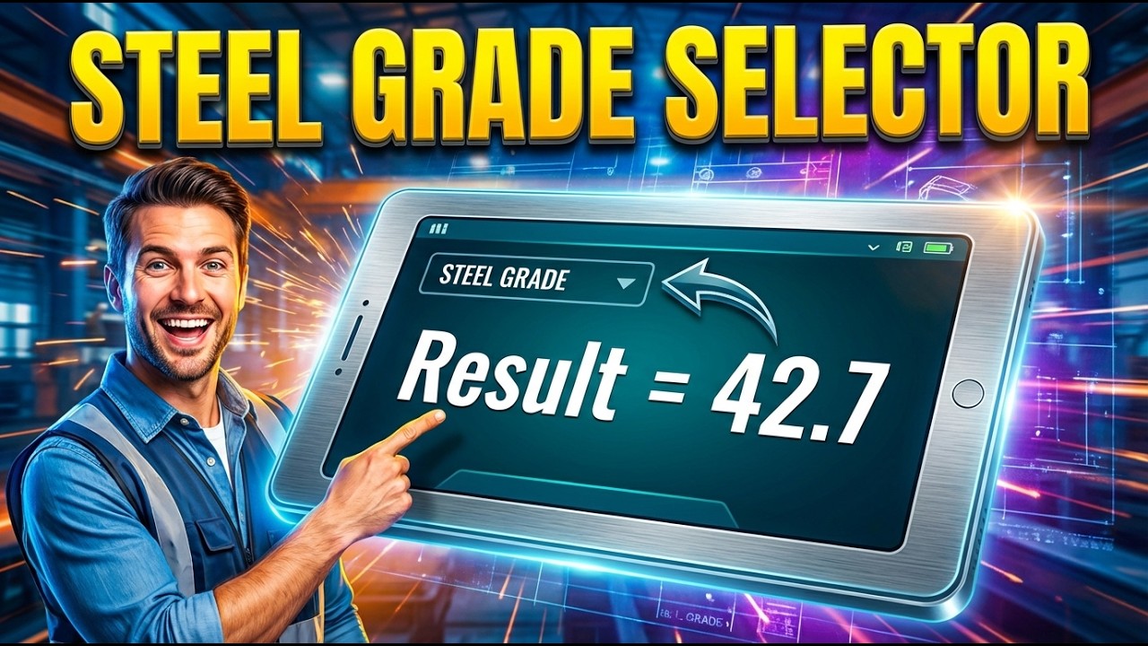 Steel Grade Selector Interactive Calculator