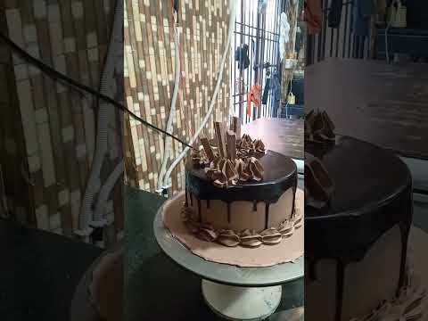 🍫 chocolate cake design #cakevideo 🎂