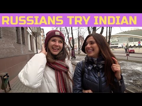 Russian Girls Try Indian Food For The First Time! 🇮🇳
