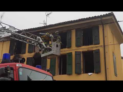 Incendio appartamento Poggio Renatico - Recupero salma