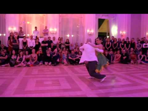  Mariano Otero  and  Alejandra Heredia  are  dancing  to  the  vals  "  Esquinas Portenas  "  by  Ángel D'Agostino  at  TangoAmadeus  in  2015