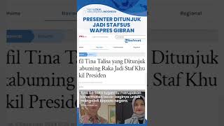 Profil Tina Talisa Mantan Presenter TV yang Kini Ditunjuk Jadi Staf Khusus Wakil Presiden Gibran