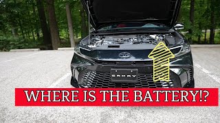 Toyota Camry 2025, WHERE IS THE BATTERY!