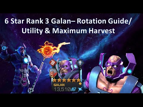 Galan 6 Star Rank 3 - Rotation Guides - Damage and Utility for Short and Long Fights