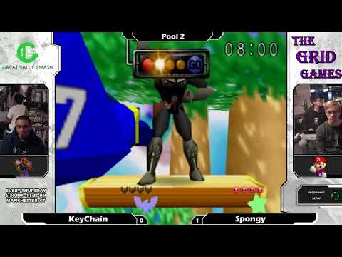 Smash 64: KeyChain (Falcon) V Spongy (Mario/Kirby) - Shattered 88 Tourney