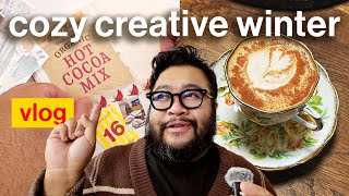cozy winter vlog ❄️ first snow and finishing december daily journal